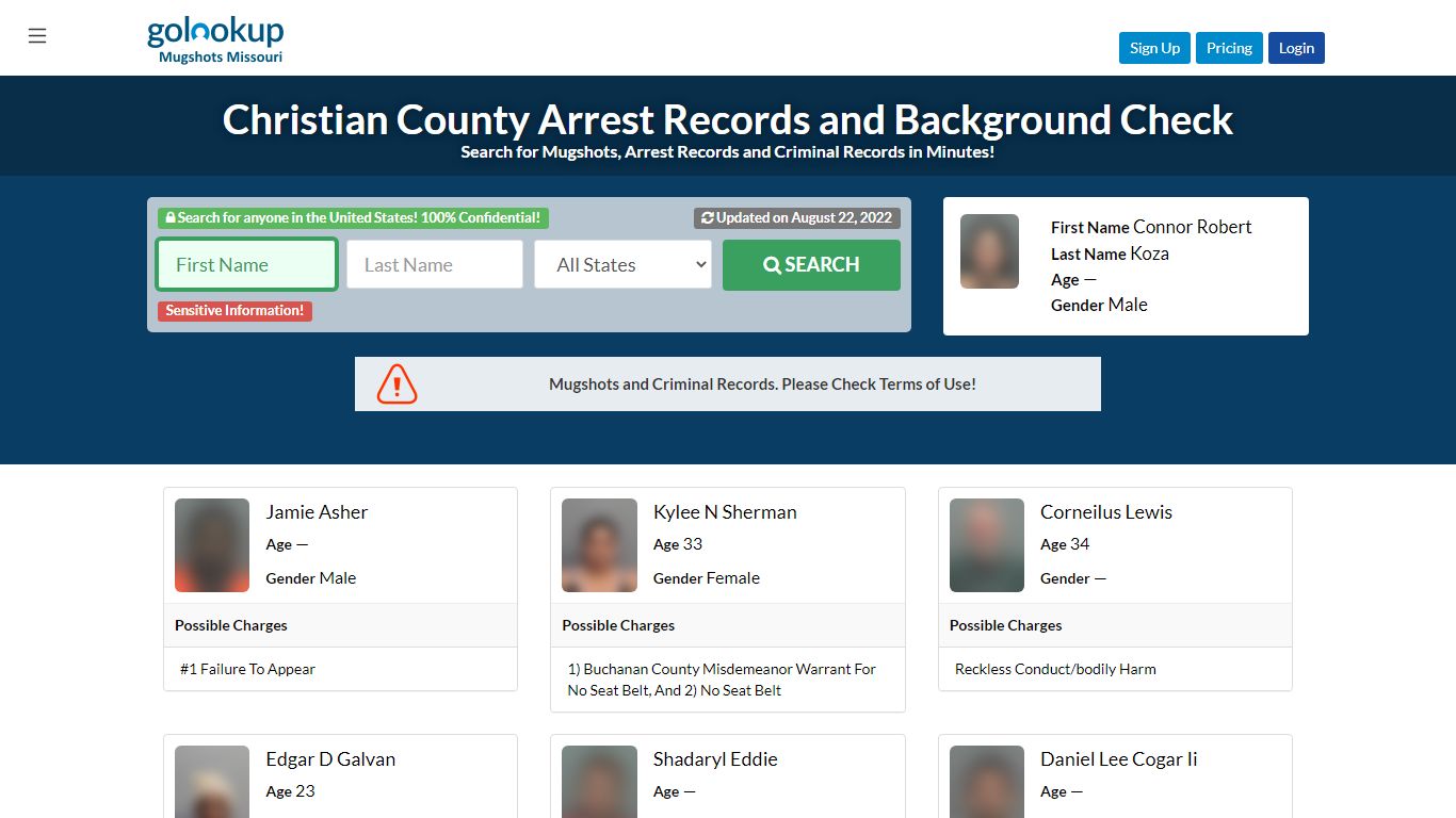 Christian County Mugshots, Christian County Arrest Records - GoLookUp